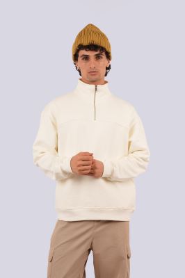 سوئیشرت نیم زیپ چاپ و گلدوزی