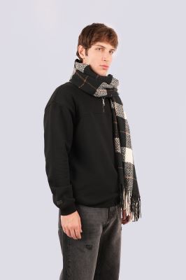 سوئیشرت نیم زیپ چاپ و گلدوزی