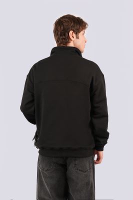 سوئیشرت نیم زیپ چاپ و گلدوزی