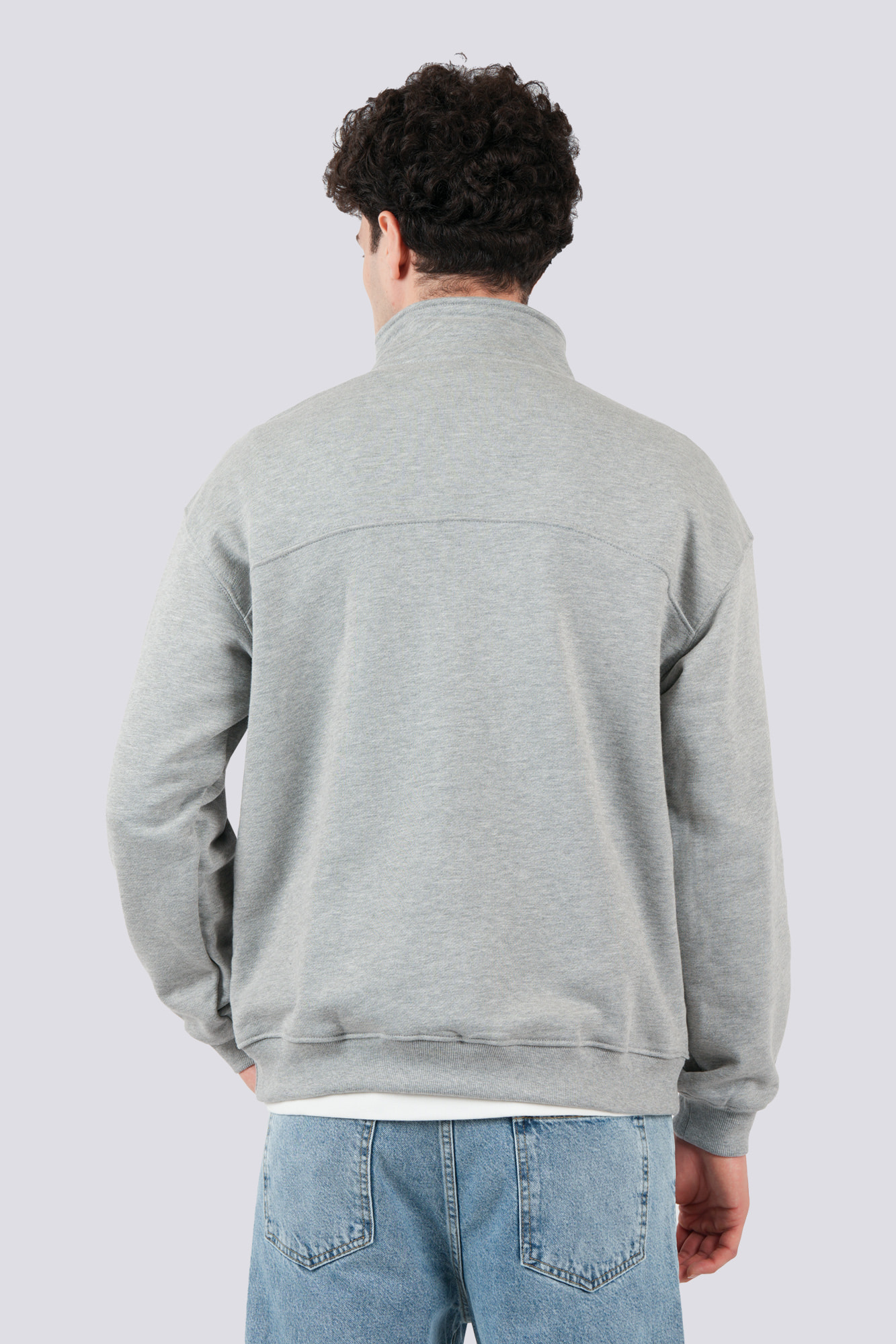 سوئیشرت نیم زیپ چاپ و گلدوزی