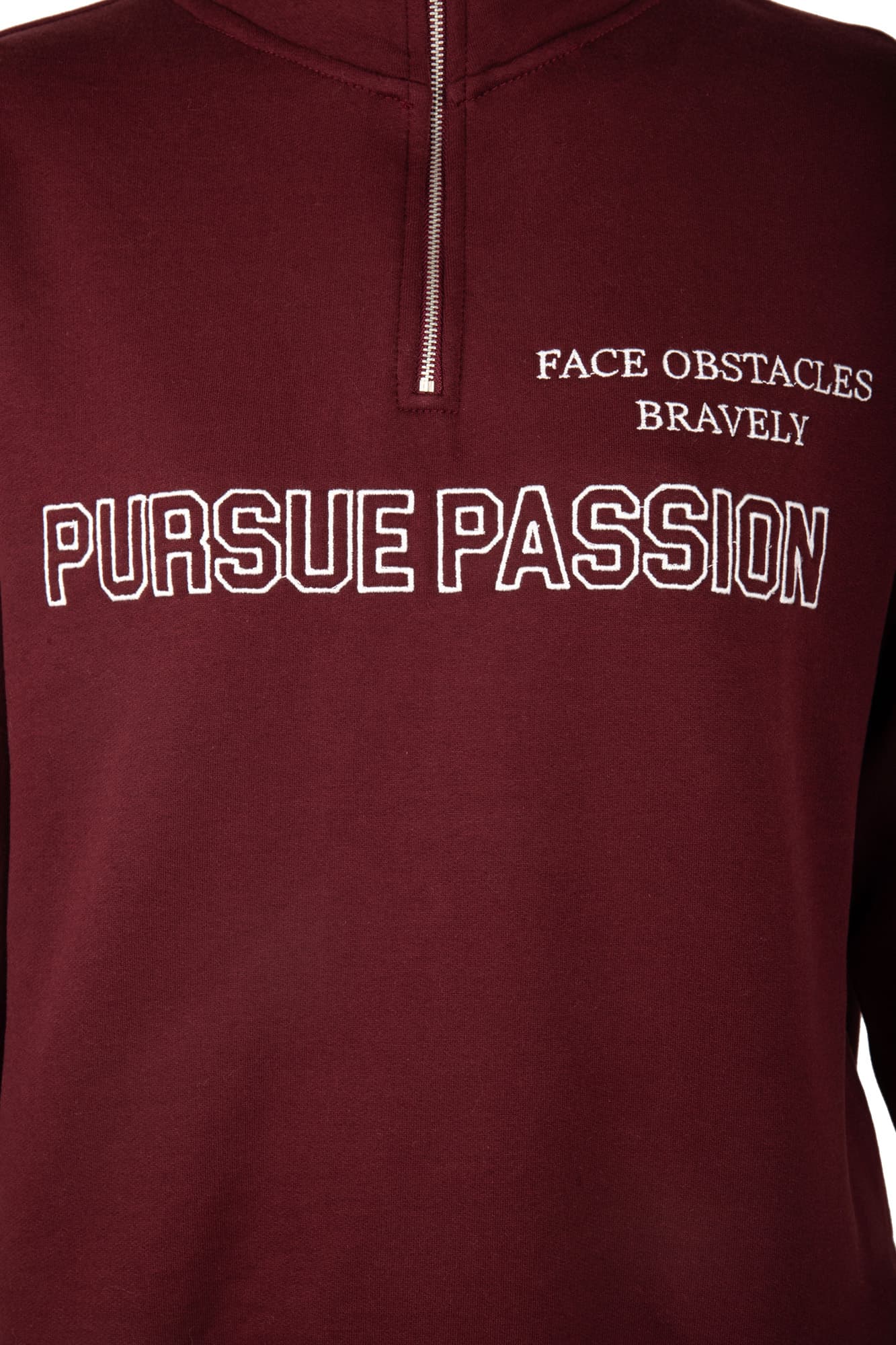 سوئیشرت نیم زیپ گلدوزی