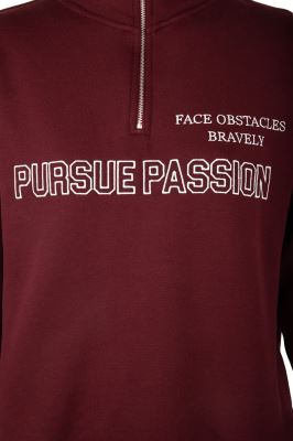 سوئیشرت نیم زیپ گلدوزی