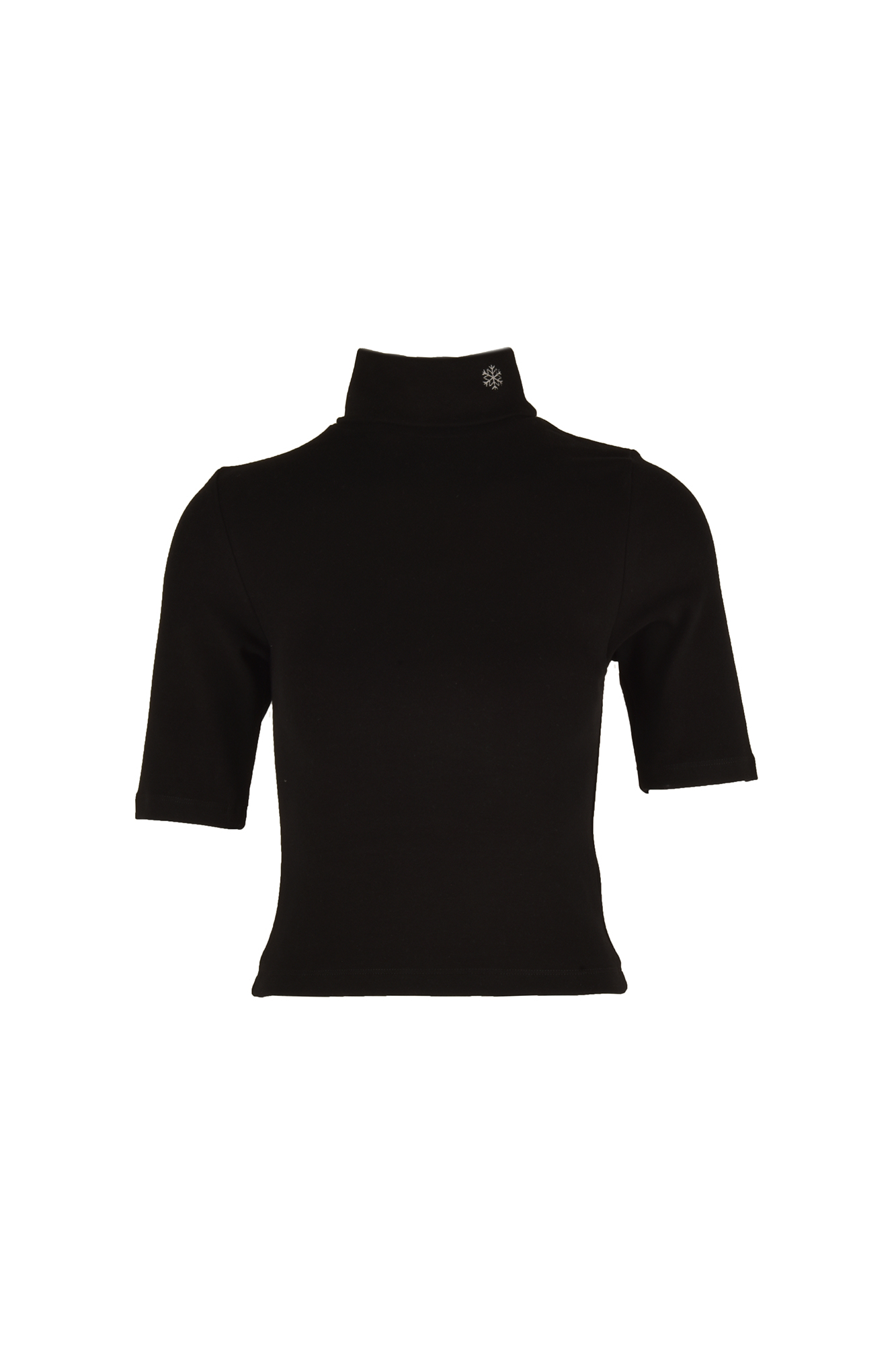 تیشرت آستین کوتاه یقه اسکی گلدوزی