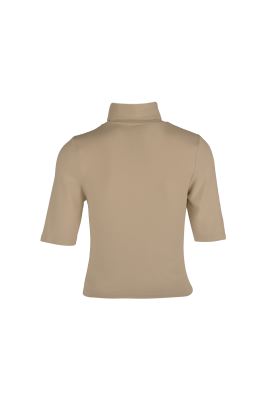 تیشرت آستین کوتاه یقه اسکی گلدوزی