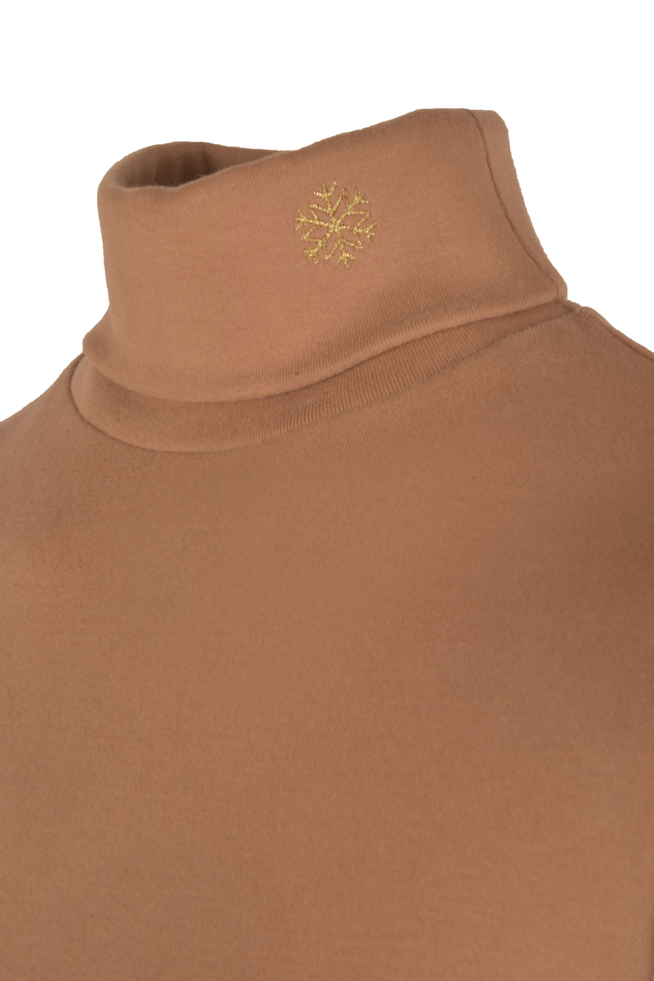 تیشرت آستین کوتاه یقه اسکی گلدوزی