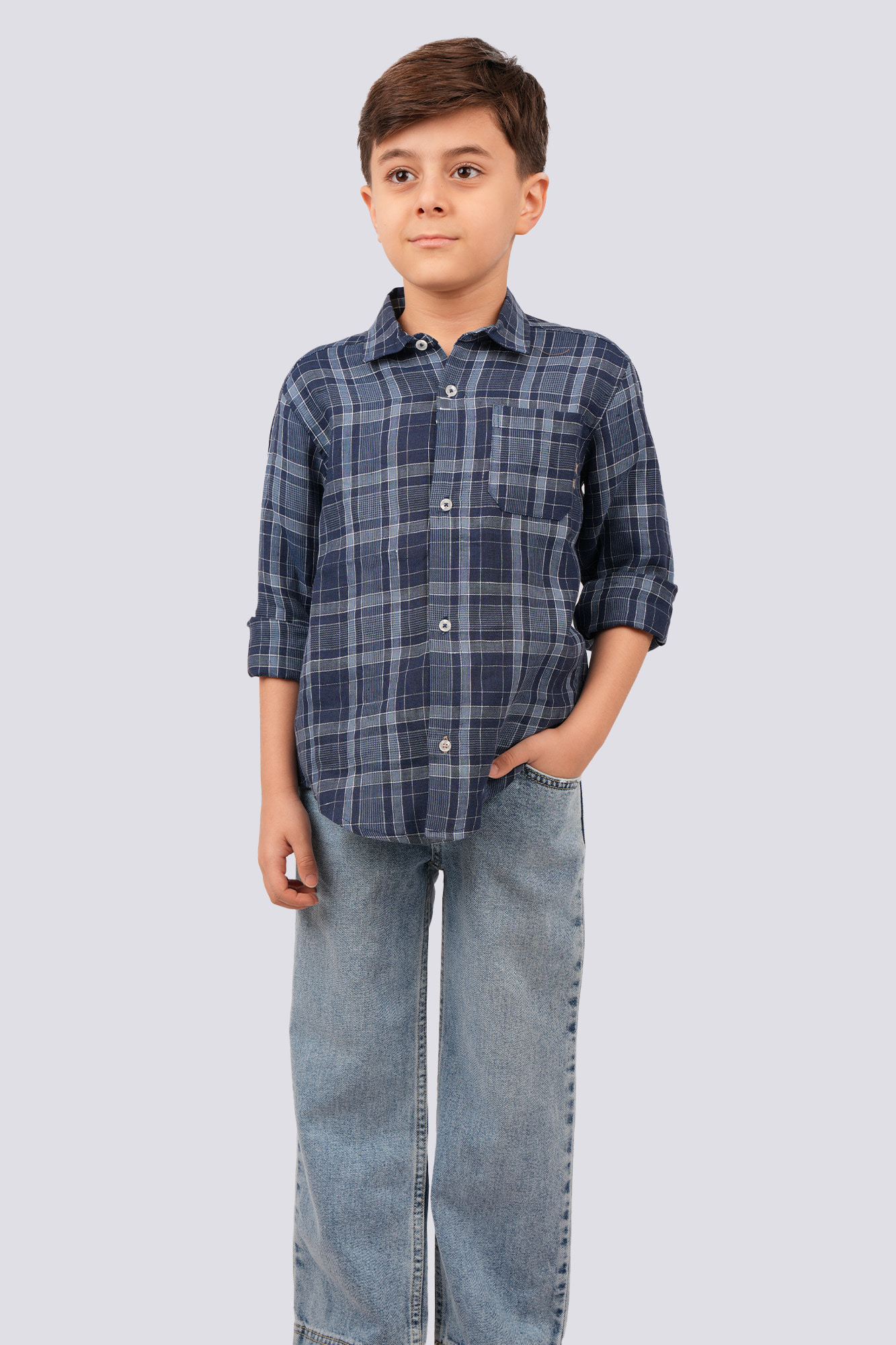 پیراهن آستین بلند لینن