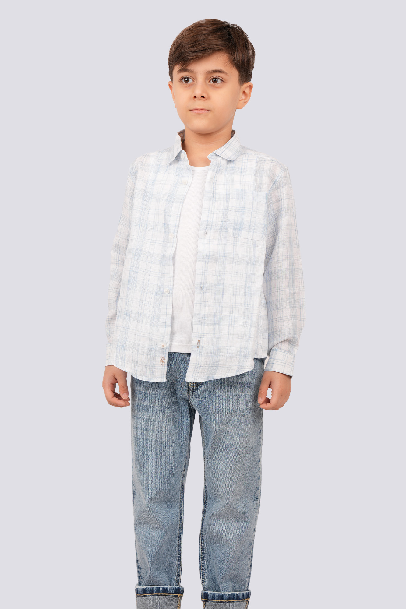 پیراهن آستین بلند لینن