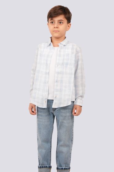 پیراهن آستین بلند لینن