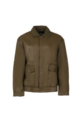 کاپشن کوتاه چرم