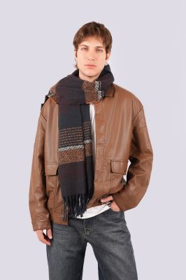 کاپشن کوتاه چرم