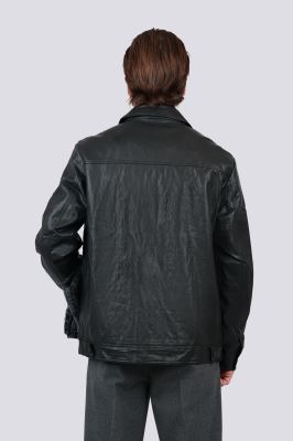 کاپشن کوتاه چرم