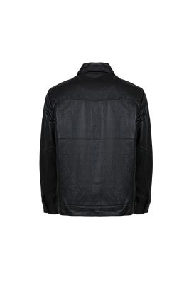 کاپشن کوتاه چرم