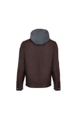 کاپشن کوتاه چرم