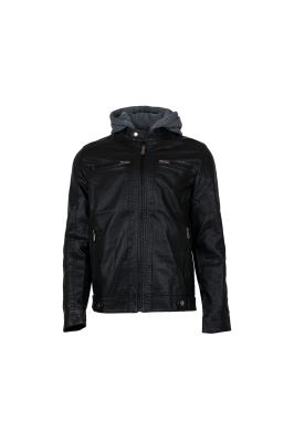 کاپشن کوتاه چرم