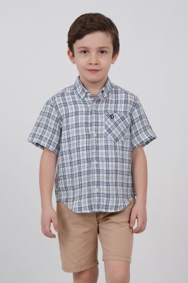 پیراهن آستین کوتاه لینن