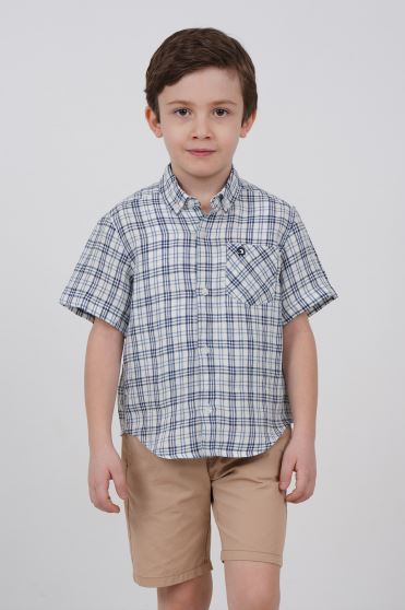 پیراهن آستین کوتاه لینن