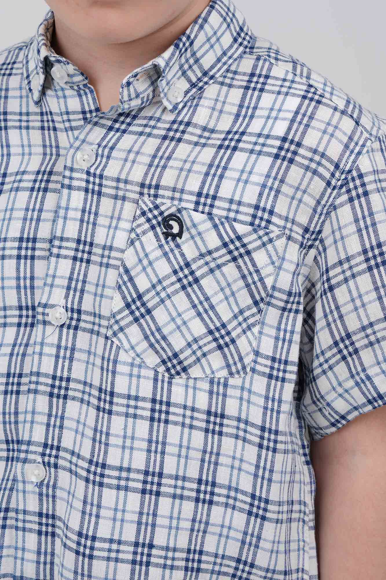 پیراهن آستین کوتاه لینن