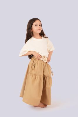 ست تیشرت و دامن ساده