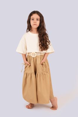 ست تیشرت و دامن ساده