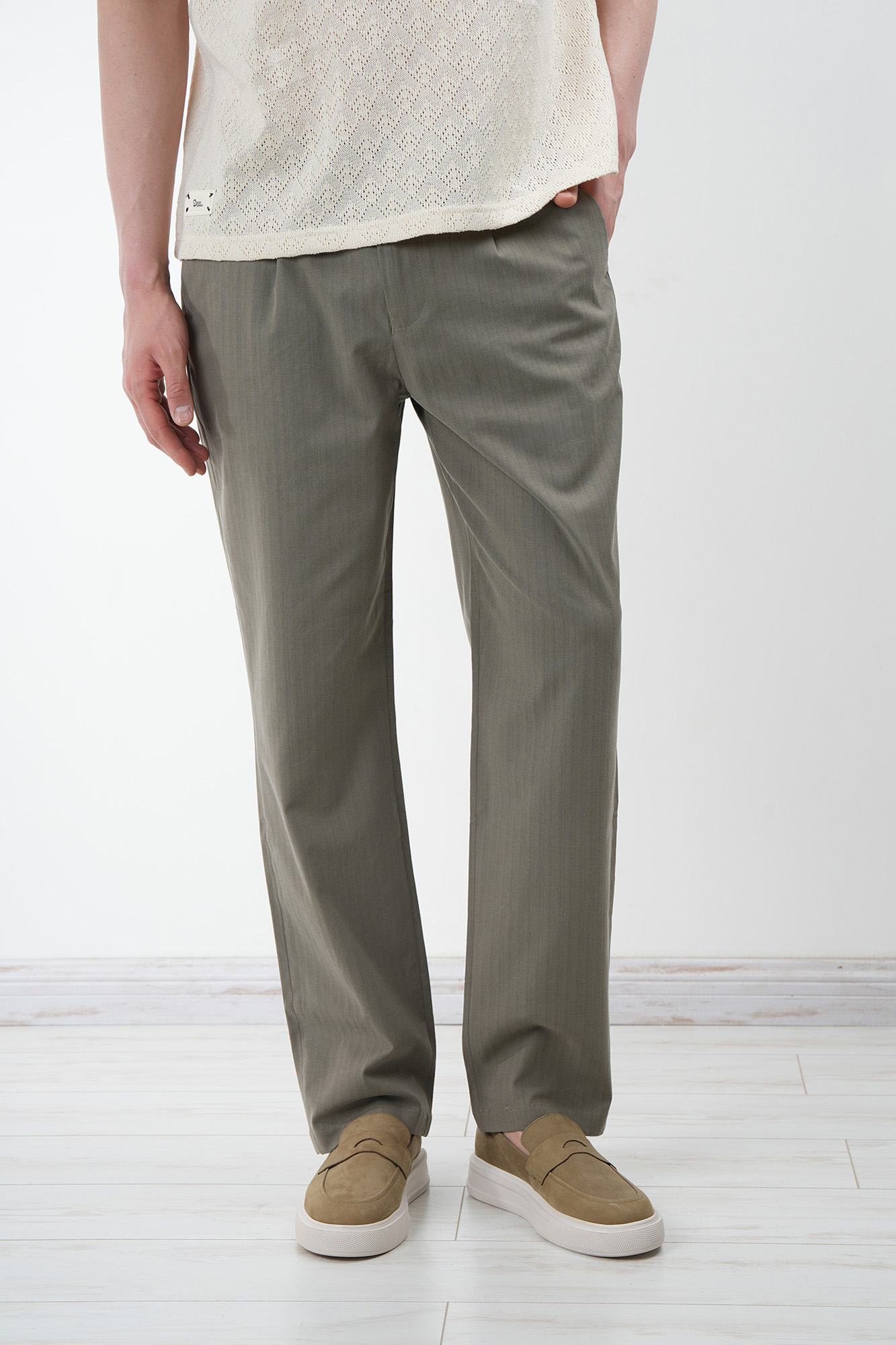 شلوار پارچه ای راه راه