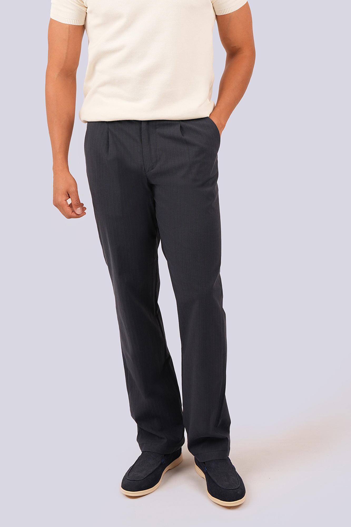 شلوار پارچه ای راه راه