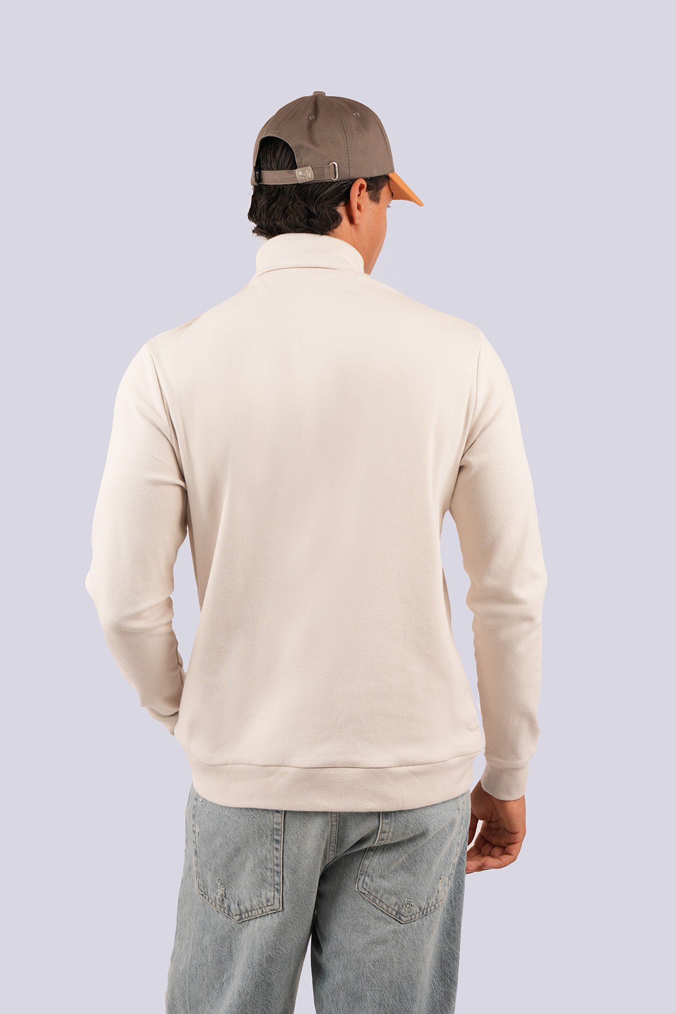 تیشرت آستین بلند یقه اسکی ساده