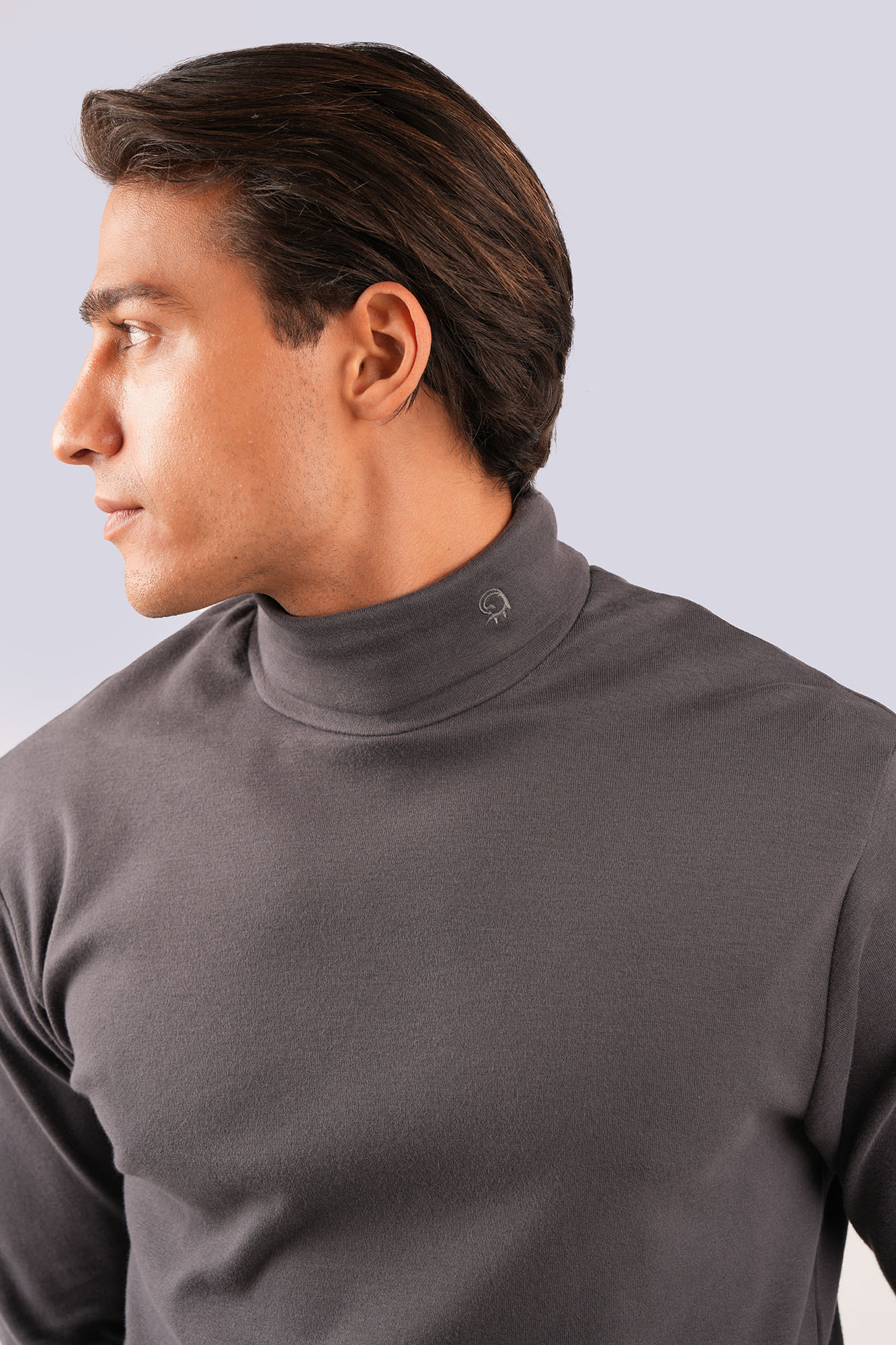 تیشرت آستین بلند یقه اسکی ساده