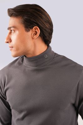 تیشرت آستین بلند یقه اسکی ساده