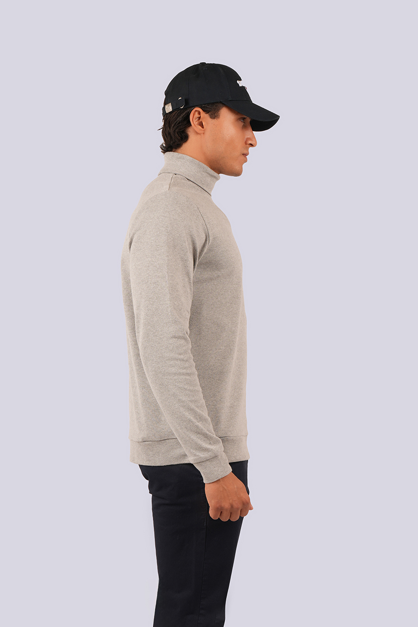 تیشرت آستین بلند یقه اسکی ساده