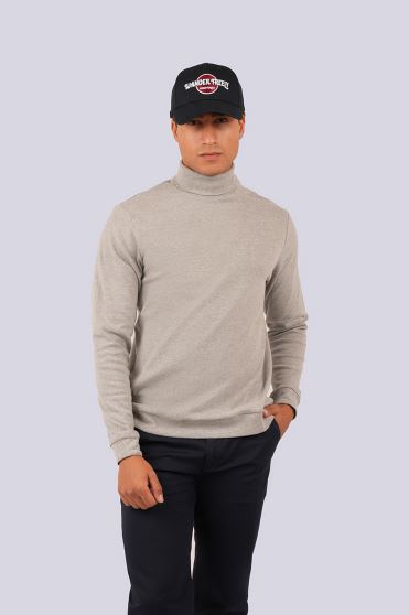 تیشرت آستین بلند یقه اسکی ساده