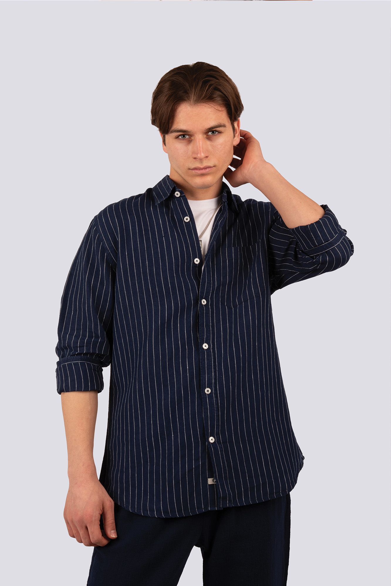 پیراهن آستین بلند لینن