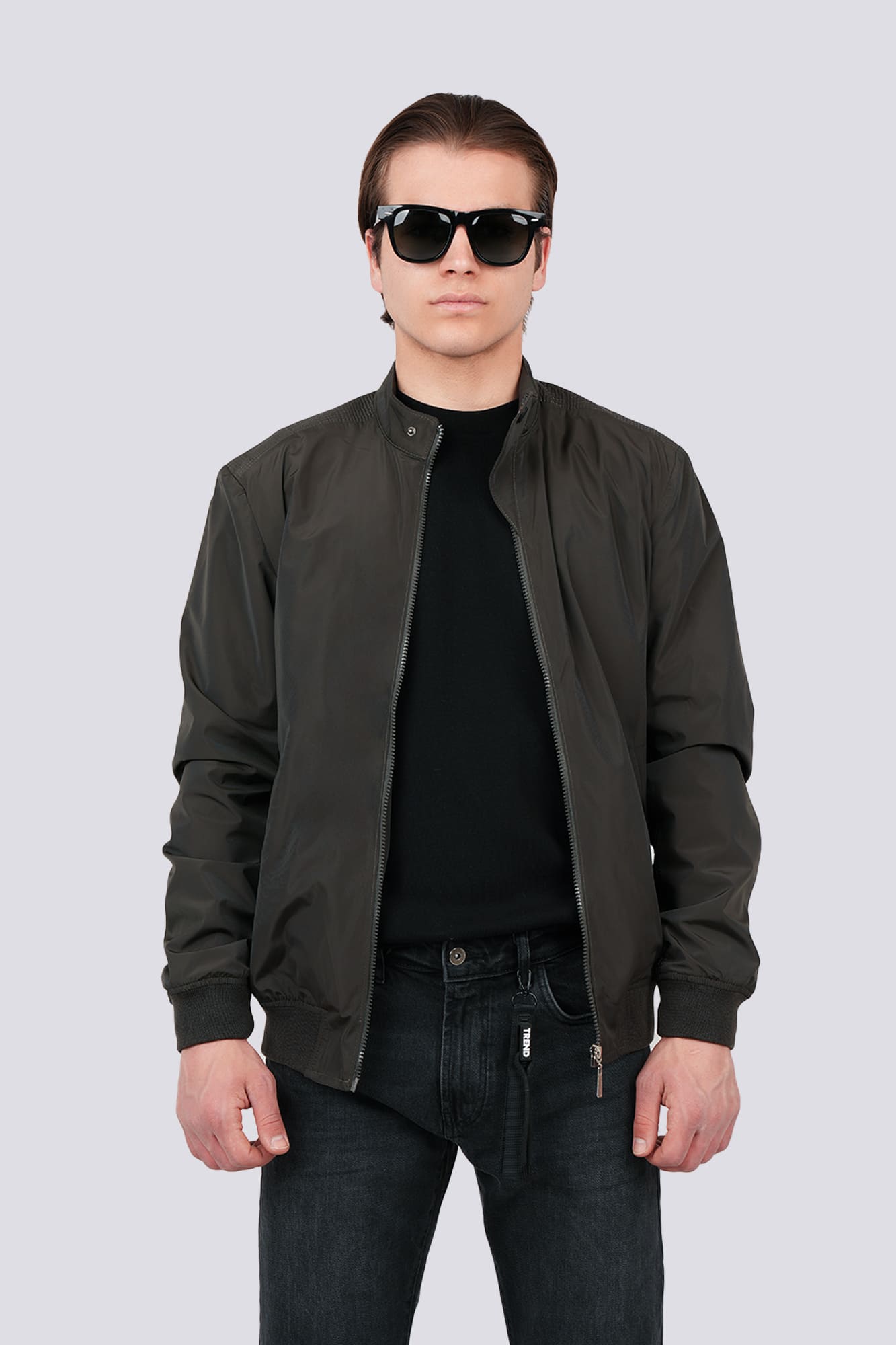 کاپشن کوتاه ساده مردانه