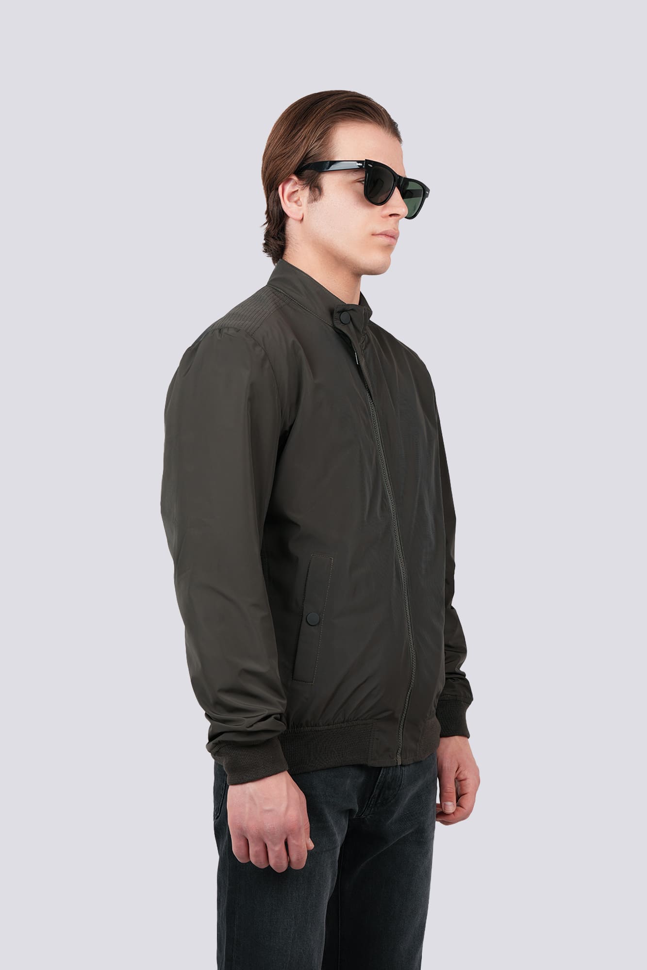 کاپشن کوتاه ساده مردانه