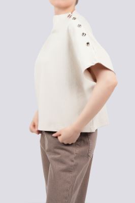 تیشرت آستین سرخود ساده