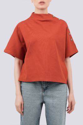 تیشرت آستین سرخود ساده