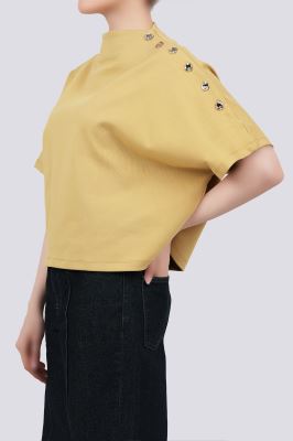 تیشرت آستین سرخود ساده