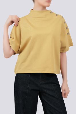 تیشرت آستین سرخود ساده