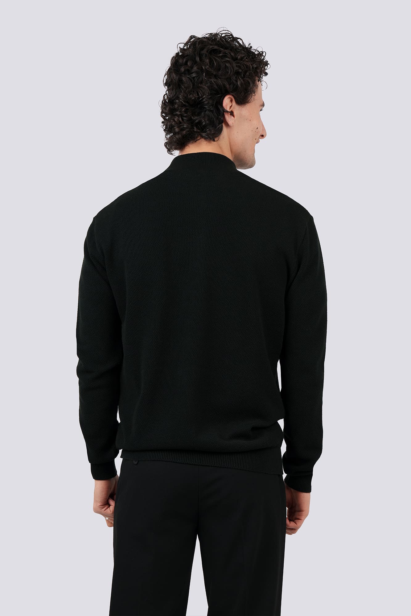 پلیور بافت نیم زیپ