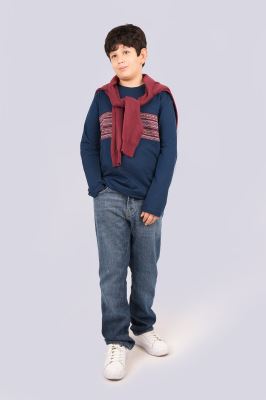 تیشرت آستین بلند طرحدار