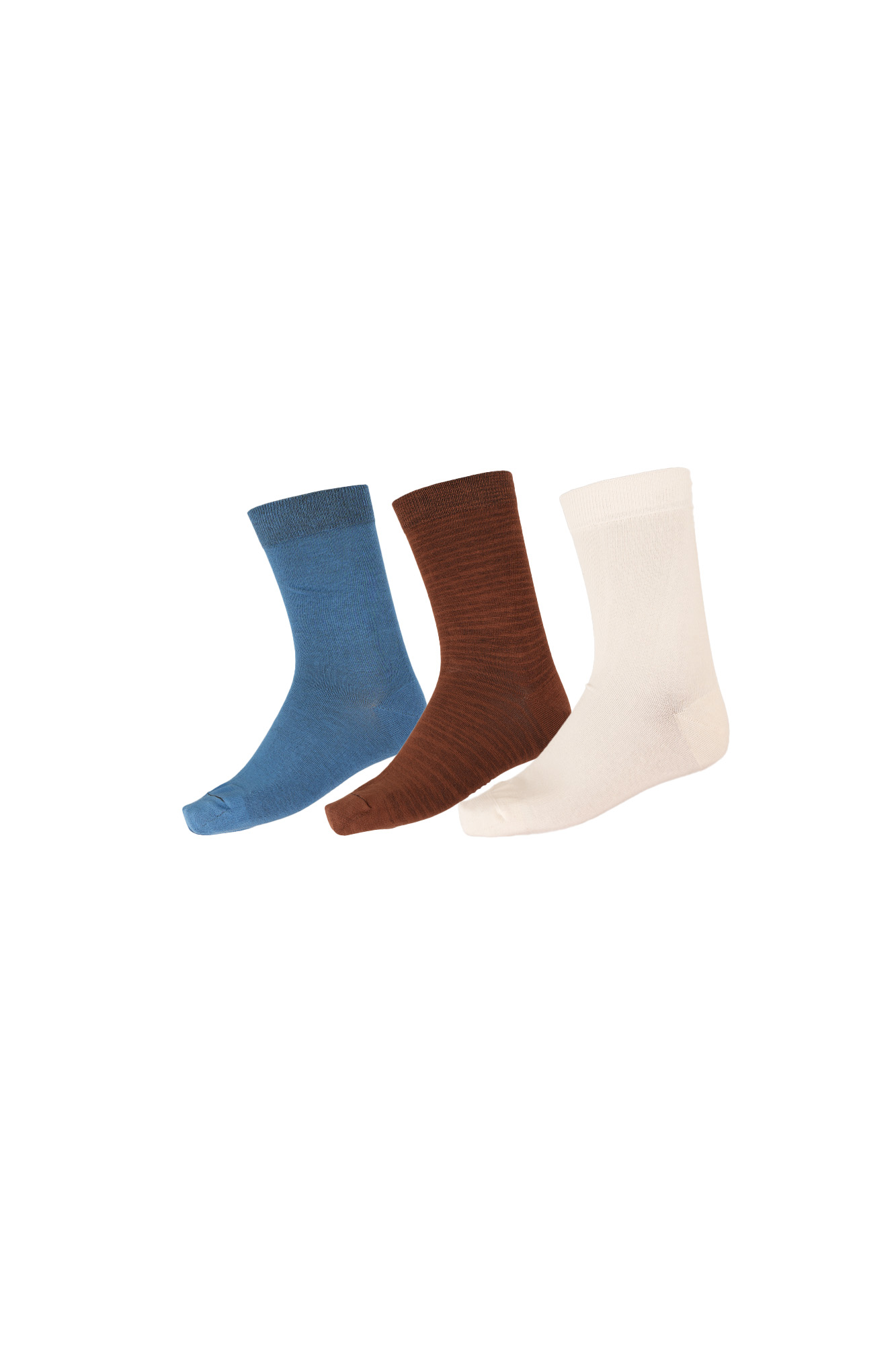 پک سه تایی جوراب ساقدار ساده مردانه