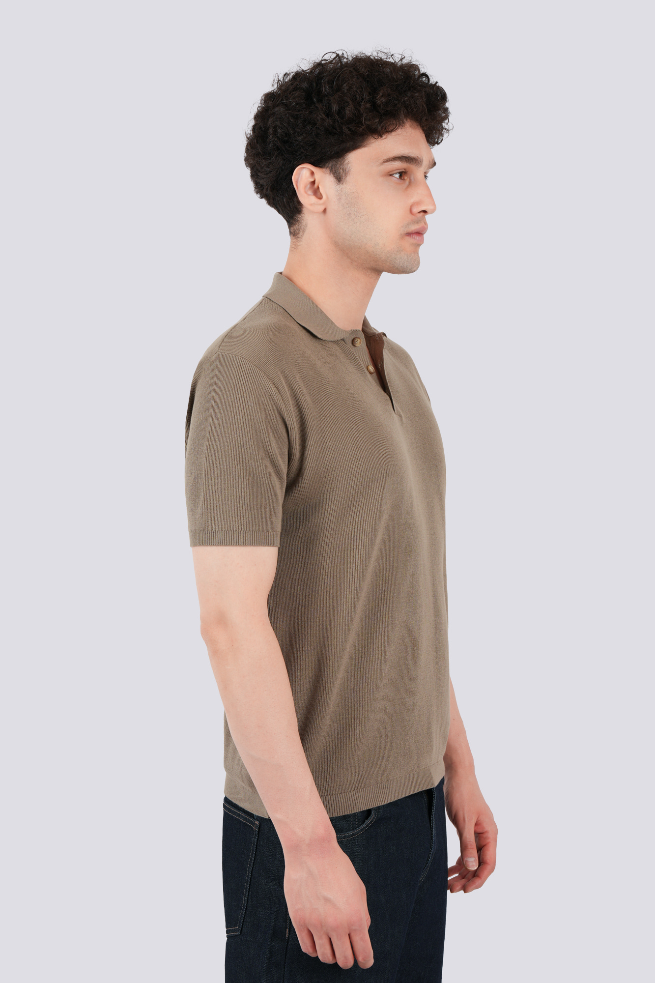 پولوشرت آستین کوتاه بافت