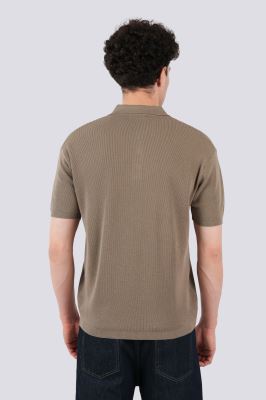 پولوشرت آستین کوتاه بافت