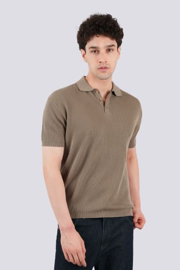 پولوشرت آستین کوتاه بافت