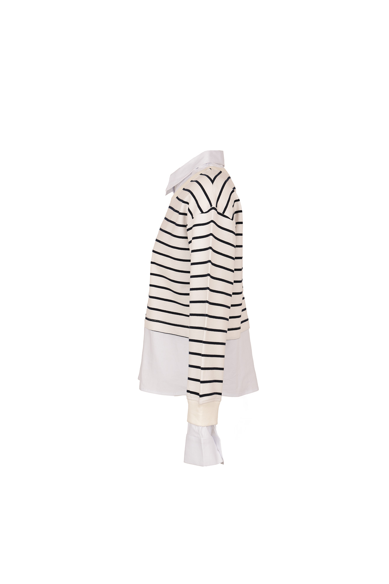 سوئیشرت یقه گرد راه راه