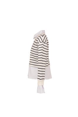 سوئیشرت یقه گرد راه راه