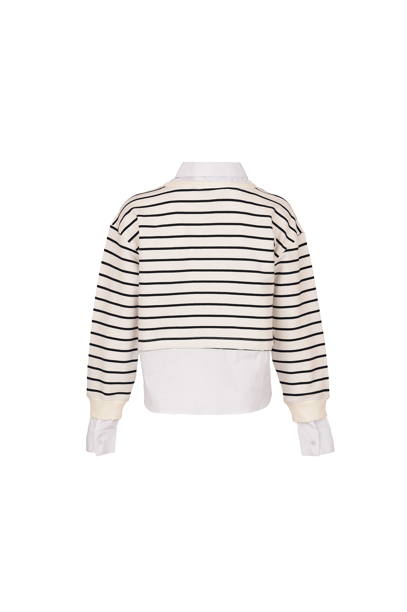 سوئیشرت یقه گرد راه راه