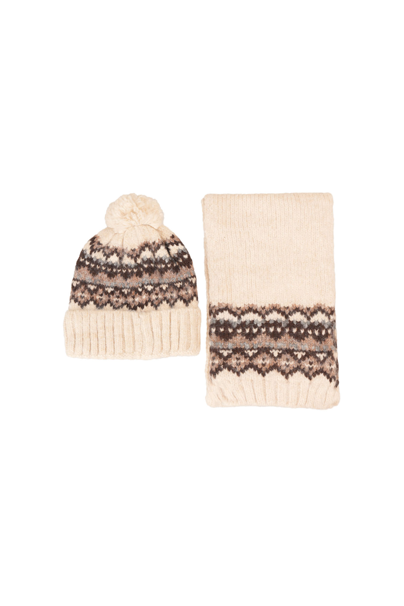 ست شال و کلاه طرحدار