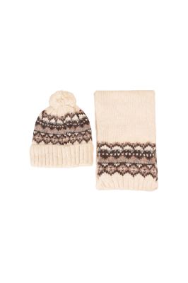 ست شال و کلاه طرحدار