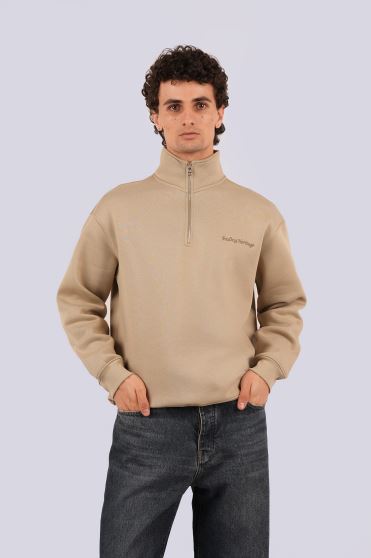 سوئیشرت نیم زیپ گلدوزی