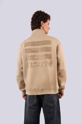 سوئیشرت نیم زیپ گلدوزی